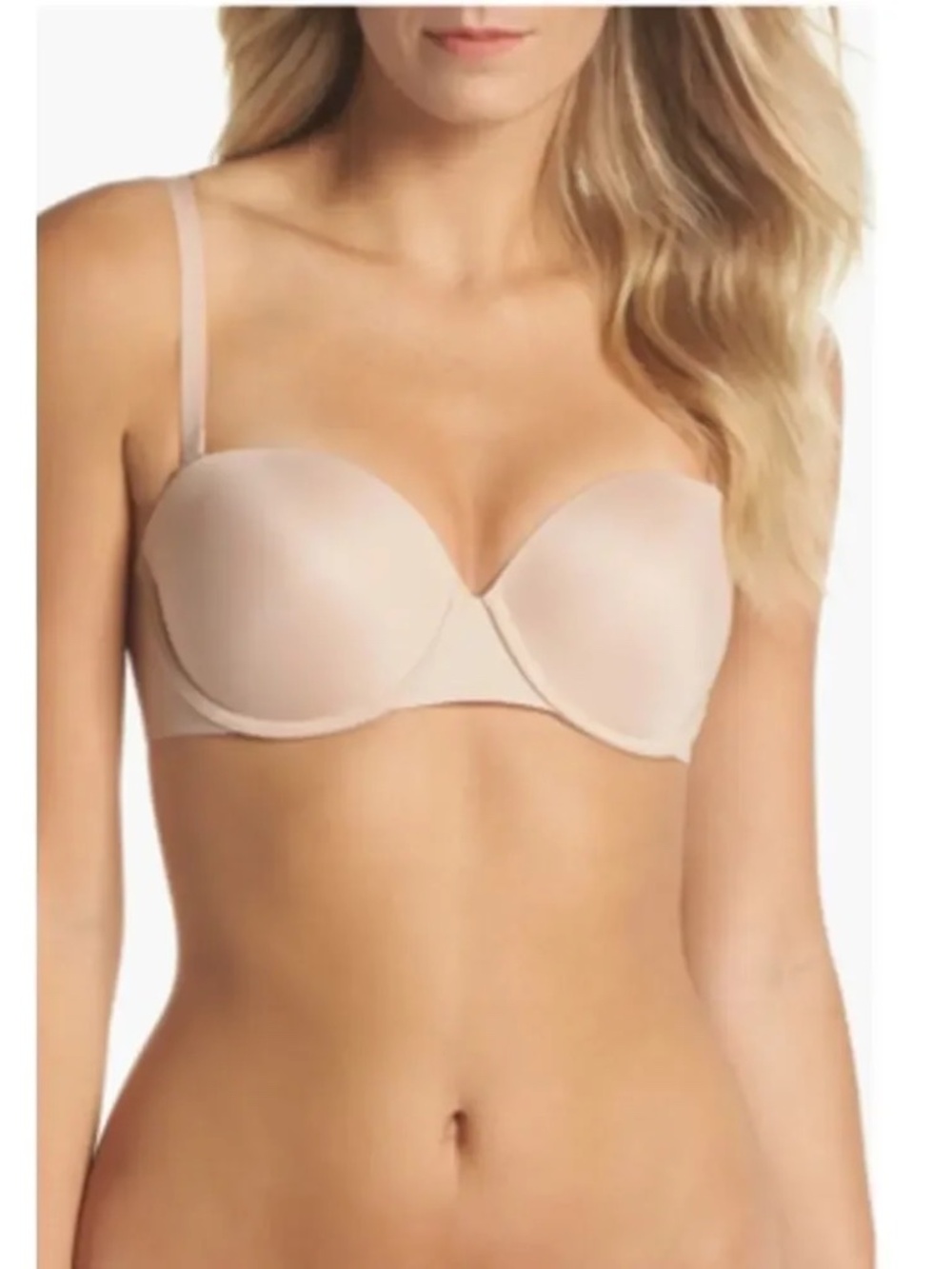 Spanx‎ Up For Anything Strapless/Strap Bra Champagne Beige 38D NWOT.